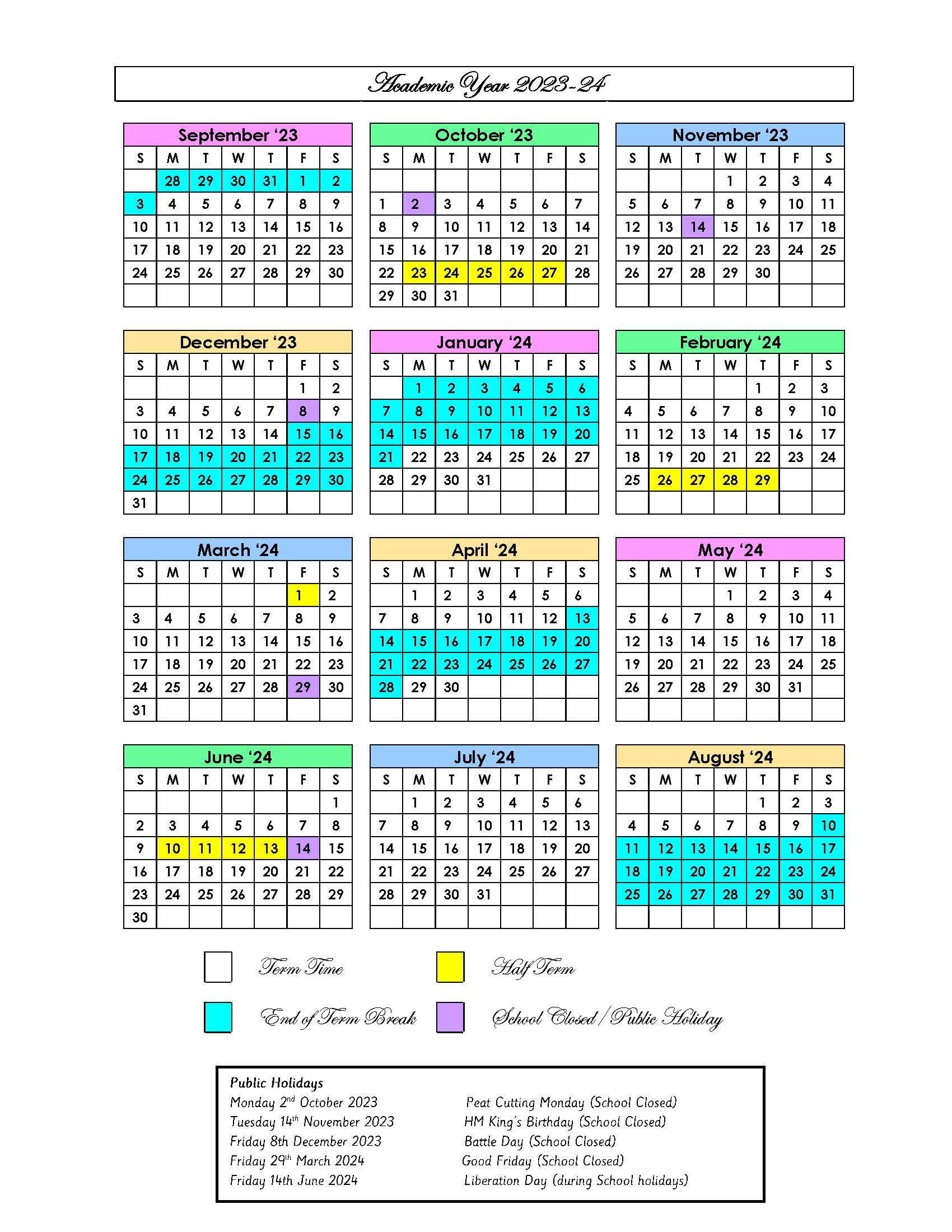 2023 2024 New Term Dates Page 1