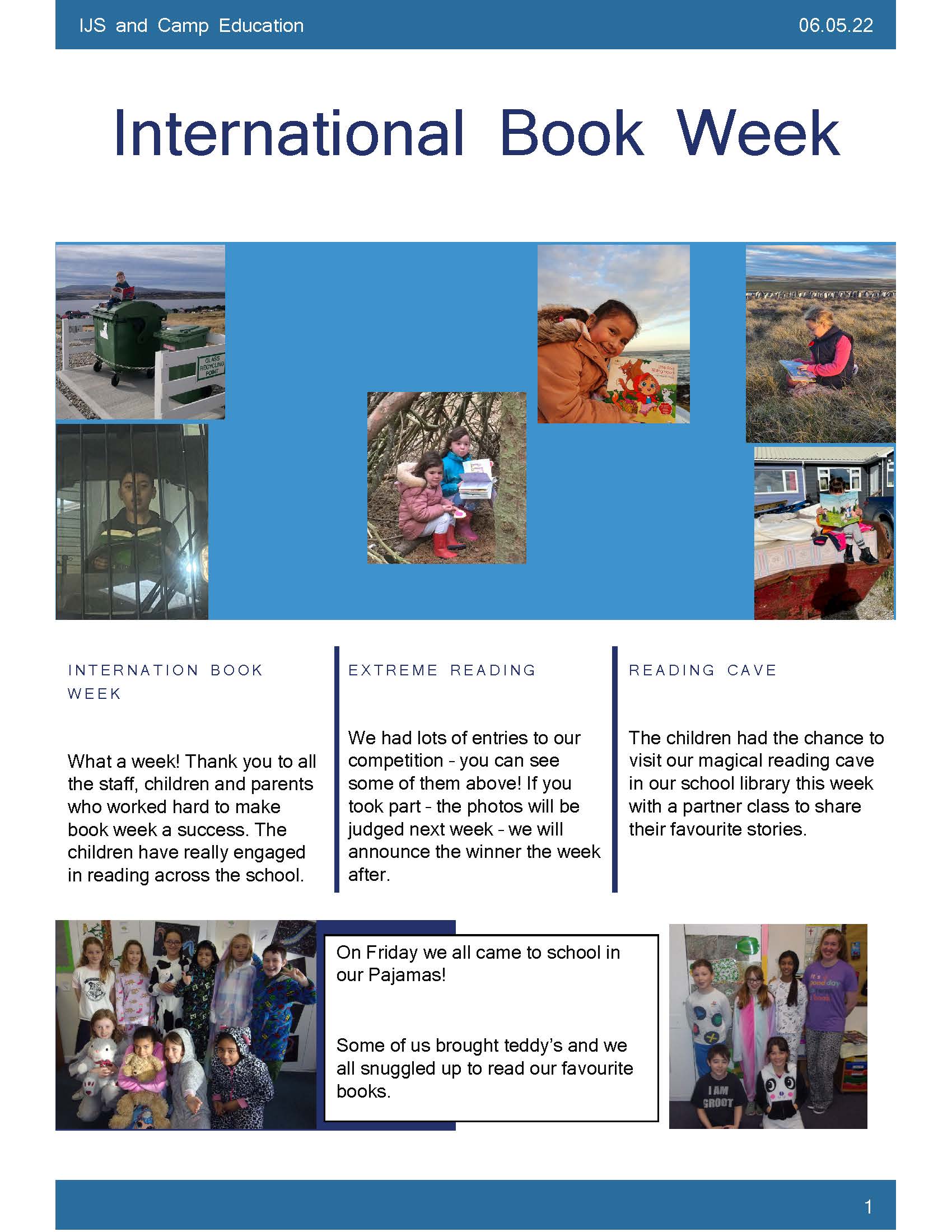 International Book Week newsletter Page 1