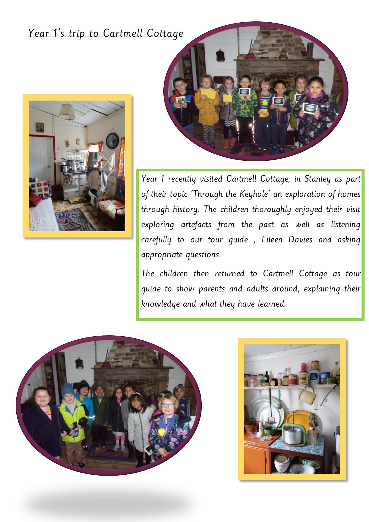 year 1 trip to Cartmell Cottage